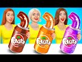 Rich vs Poor vs Giga Rich Challenge | Food Battle with Candy &amp; Snacks by RATATA BOOM