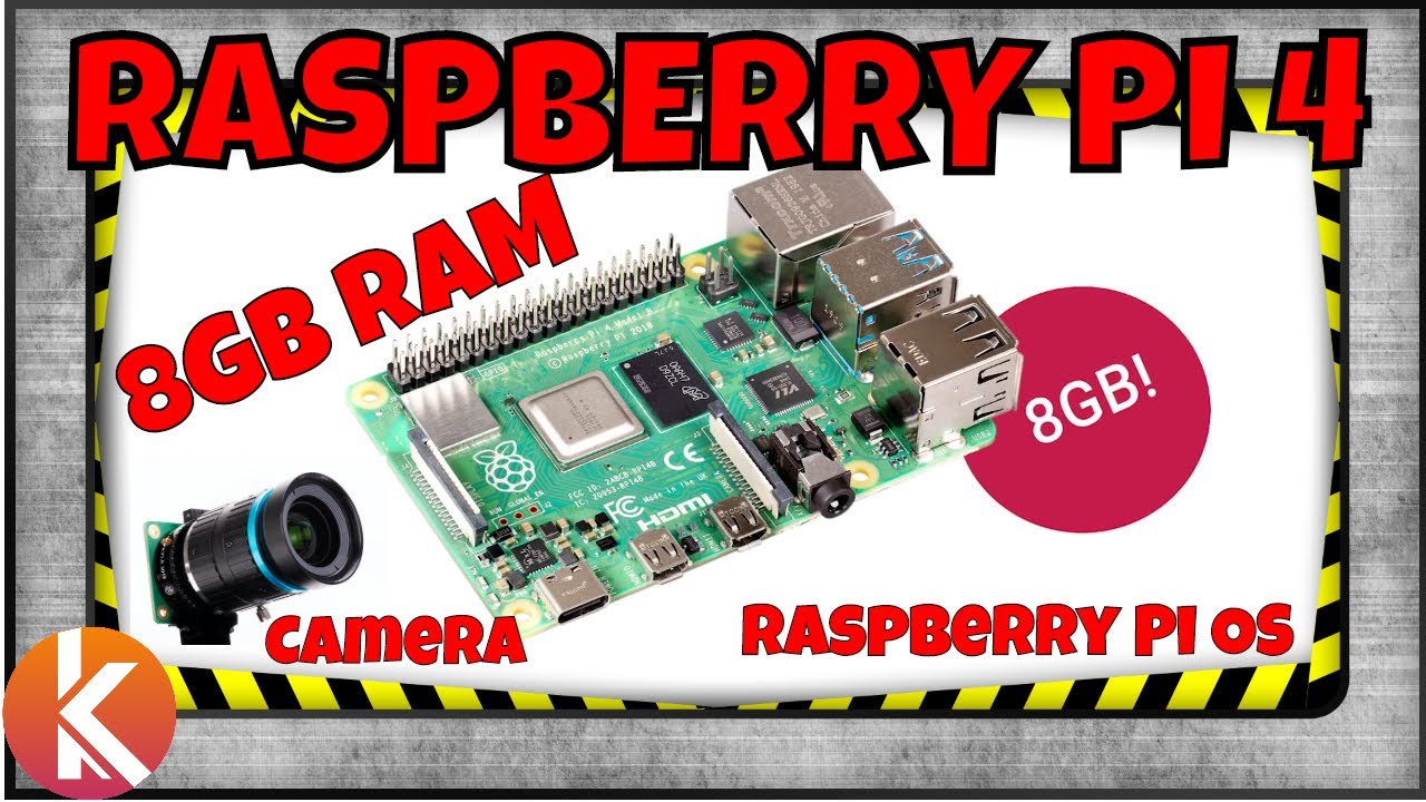 Raspberry Pi 4 - 8GO RAM | Raspberry Pi OS | High Quality Camera 12,3 ...
