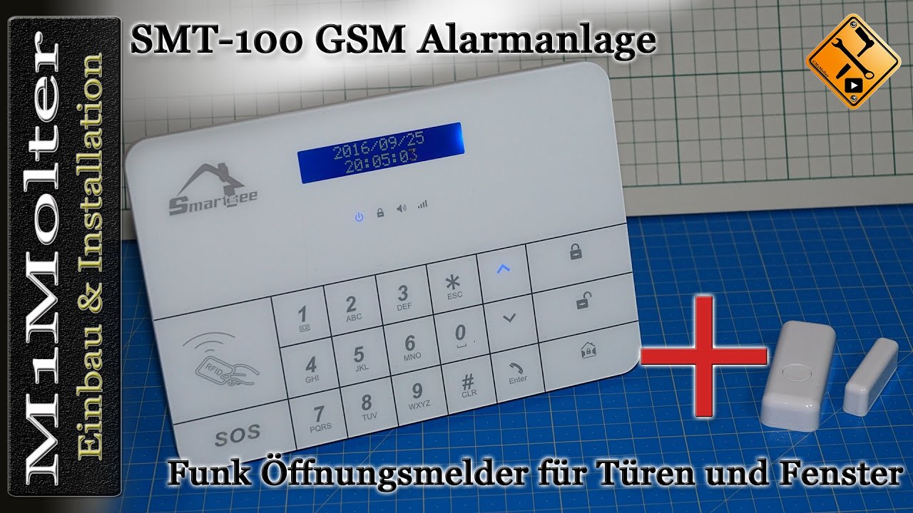 AGSHOME Alarmanlage, 8 Teile, 5 Fenster-Tür-Sensoren und 2