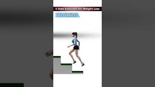 5 Stair Exercises for Weight Loss | #Shorts