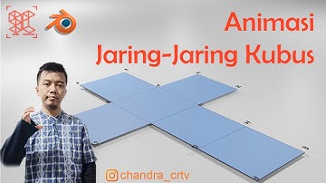 Cara Membuat Animasi Jaring-Jaring Kubus Menggunakan Rigging || Tutorial Blender 2.92