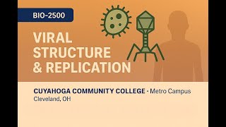 Virology: Structure, Replication, and Major Human Viruses | BIO-2500 | Tri-C