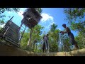 Build Most Tree House And Bamboo Water Slide Swimming Pools