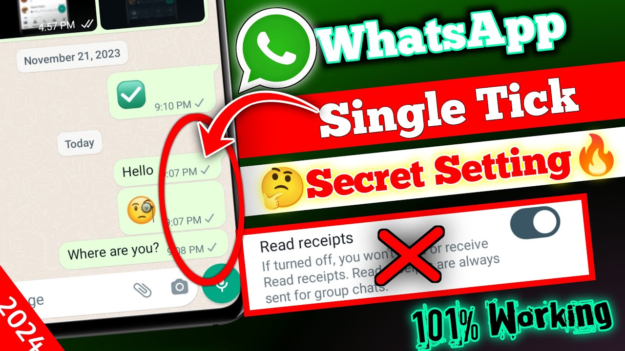 WhatsApp No Double Tick Setting 2023 WhatsApp Single Tick Only whatsapp-no-double-tick-setting-2023-whatsapp-single-tick-only