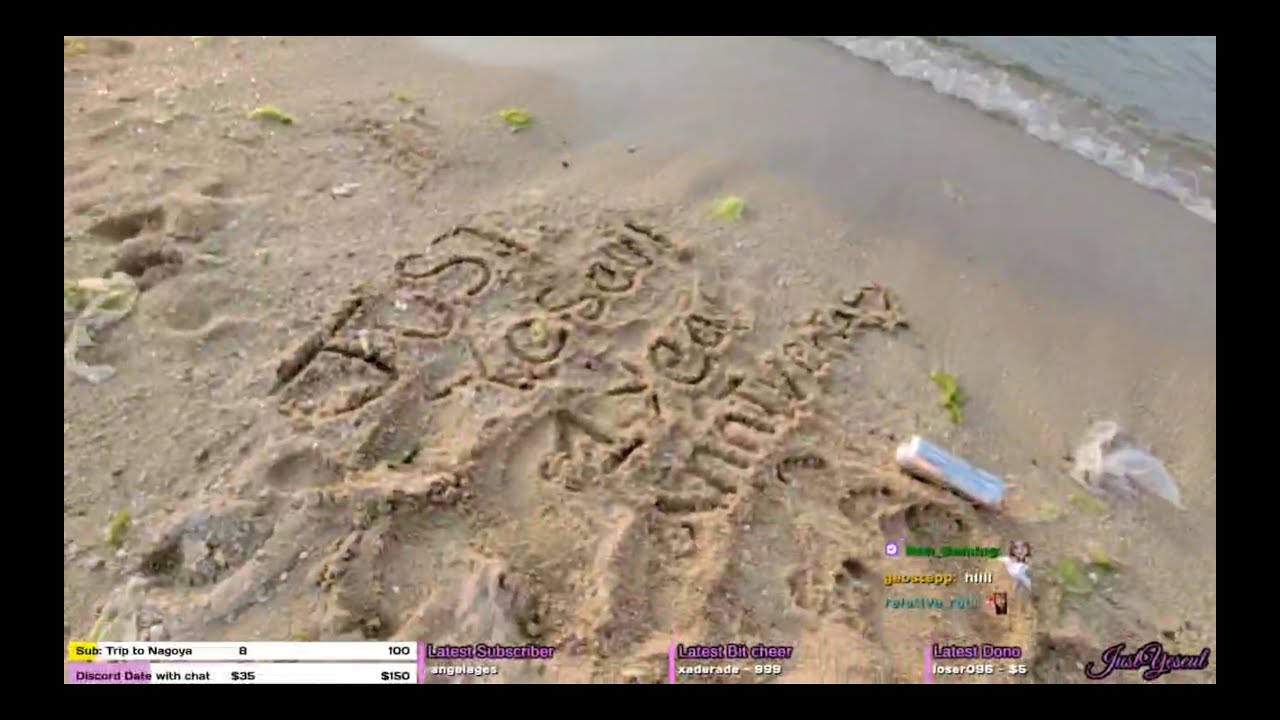 IRL OSAKA 🇯🇵Twitch one year anniversary for beach stream