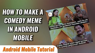 How to make a Comedy Meme by using Android Mobile | Pixel Lab Tutorial | Vikram Kumar Cherukupalli screenshot 3