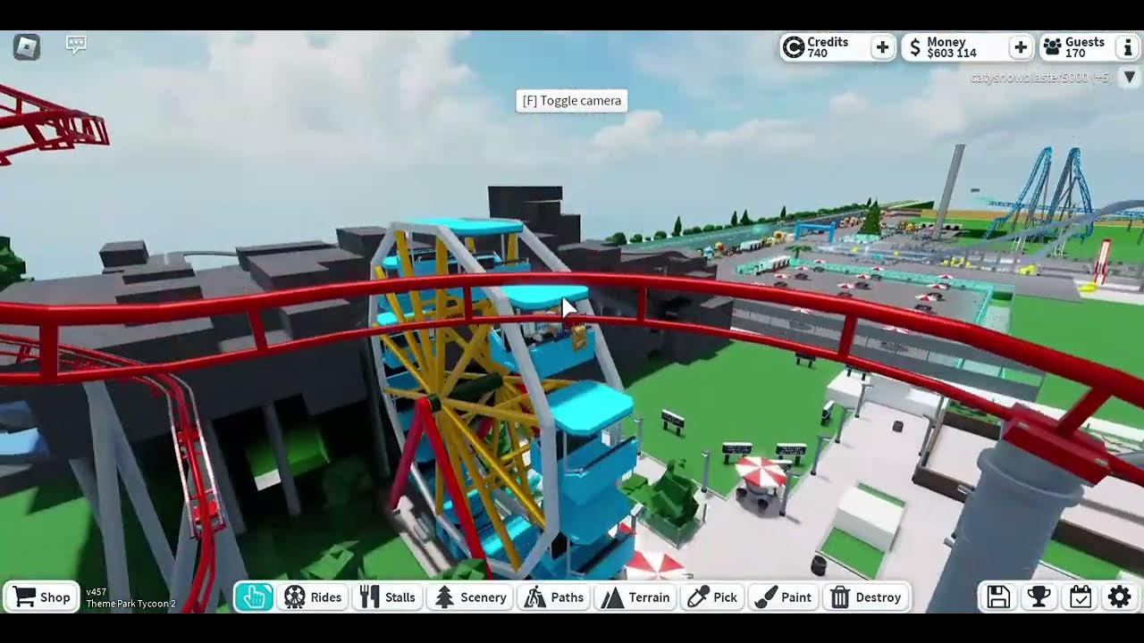 ROBLOX Theme park tycoon 2 park showcase - Test