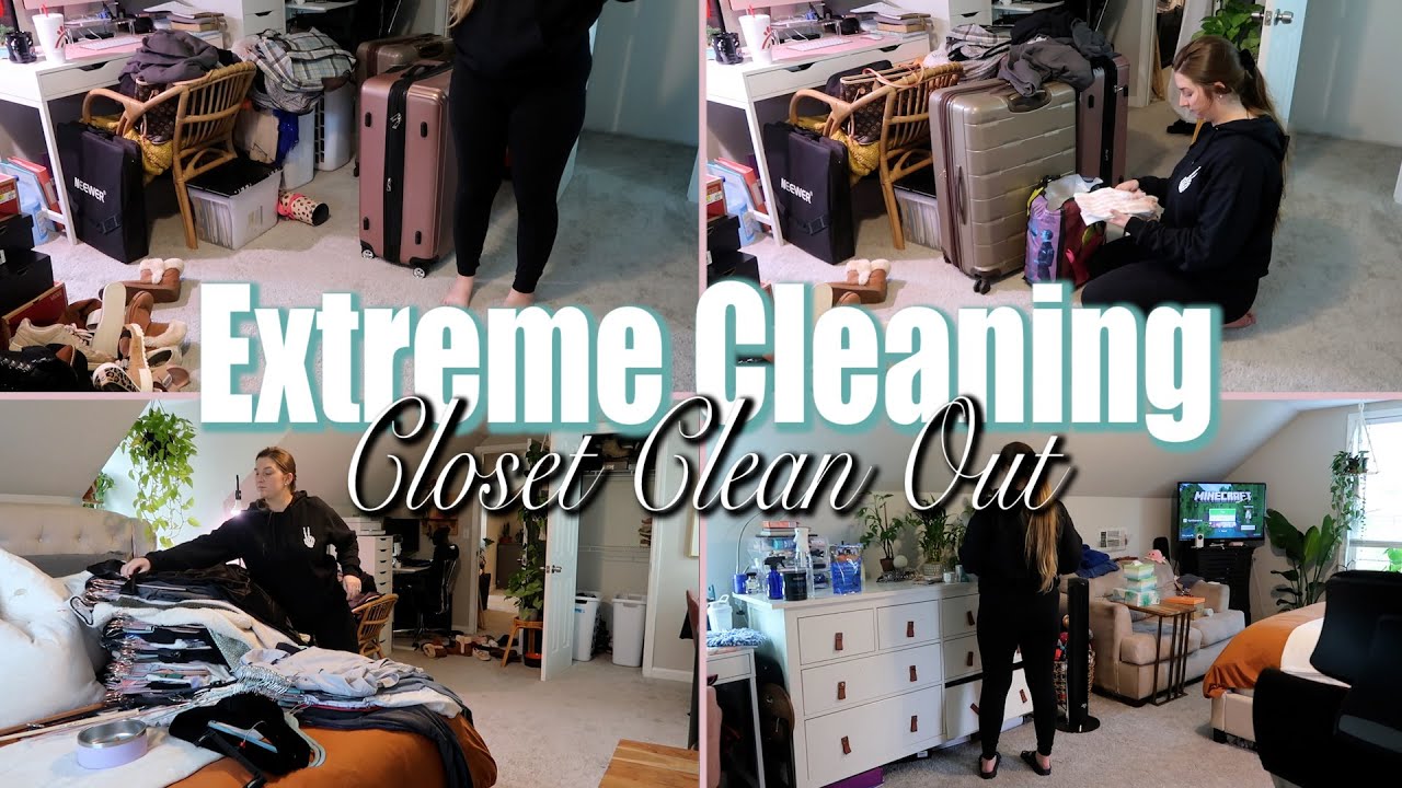 Extreme Closet clean out | October Declutter and organize with me 2022 ...