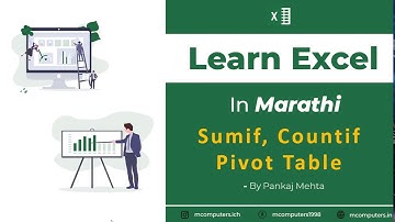 Learn Excel - SumIF and CountIF function | In Marathi | Pankaj Mehta