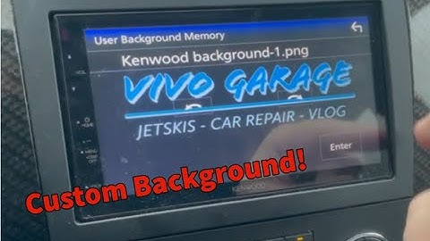 Kenwood DMX4707s custom background install