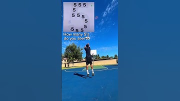 How many 5’s are there?👀 #shorts #explore #trending #fyp #viral #basketball #relatable #nba #quiz