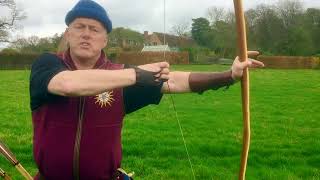 How to shoot a heavy English longbow (warbow)