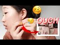 CHANGING MY PIERCINGS FOR THE FIRST TIME || OUCH :(