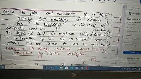Numerical Seismic load on structure by APS
