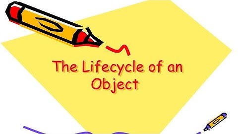 Object Life Cycle In Java