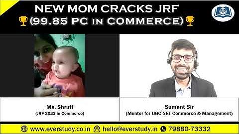 Interview with Topper Shruti | JRF in Commerce | UGC NET December 2022
