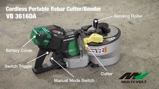 MULTI VOLT 36V Cordless Portable Rebar Cutter/Bender : VB3616DA