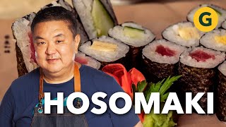 HOSOMAKI  un tipo de SUSHI RARO FUERA de JAPÓN por Iwao Komiyama | El Gourmet