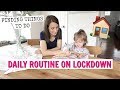 DAILY ROUTINE ON LOCKDOWN WITH 2 KIDS // FINDING THINGS TO DO AT HOME // Banana Bread Recipe