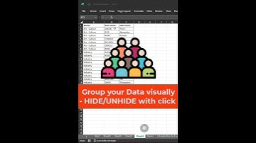 Group your data in Excel -  Excel Tips and Tricks #shorts