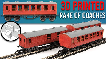 Scratch Building a Rake of Model Train Coaches | 3D Printing