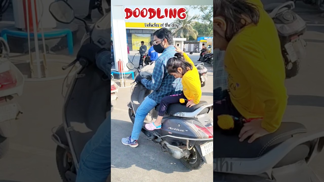 A Day Full of Vehicles 🚗🚲 | Digital Doodle Art #DigitalDoodle #DoodleArt #DailyLifeArt #ArtShorts