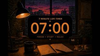 7 Minute Study Timer 🐱 Cute Classroom Focus Timer with Relaxing Lofi Music 🎧👧