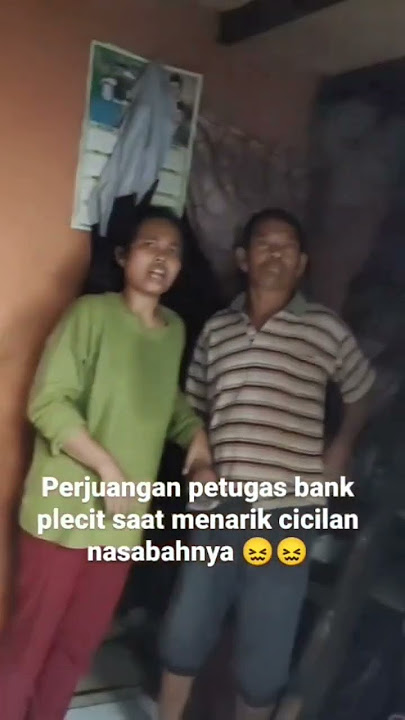 Perjuangan petugas bank plecit saat menarik cicilan nasabahnya #shorts