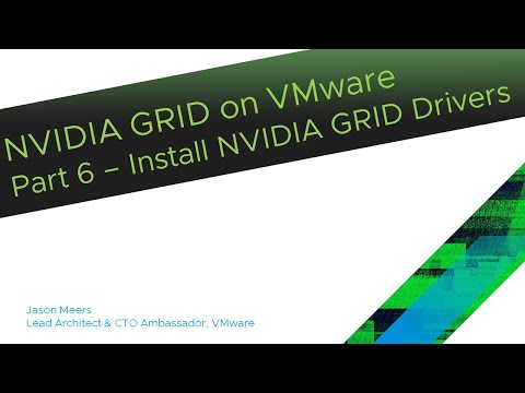 NVIDIA GRID on VMware Part6 - Install Win10 NVIDIA GRID driver (ESXi 6.5 GRID K2) Jason Meers