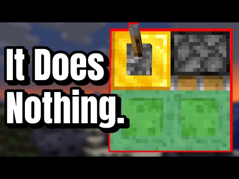 This Minecraft Machine is USELESS...