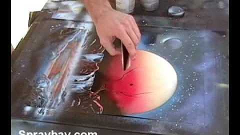 Double waterfalls -live painting by Brandon McConn...
