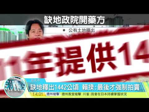 20171106寰宇整點新聞》賴揆解決產業缺地 提三大策略12措施