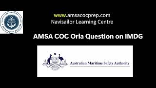 AMSA COC Orals | Why EMS Fire Schedules Are Underlined in IMDG Code?