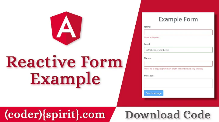 Angular Reactive Forms Validation Example