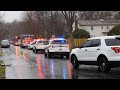 First Responders Tribute to Fallen Spring Valley Firefighter Jared Llyod