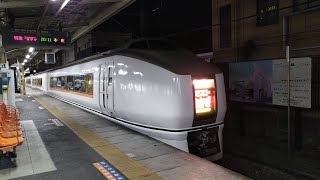 651系 OM207編成 特急スワローあかぎ7号高崎行が北本駅3番線を発車するシーン