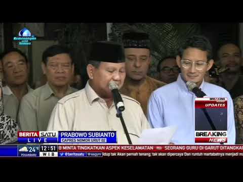 Prabowo: Pemilu Penuh Kecurangan, Pengumuman oleh KPU Janggal