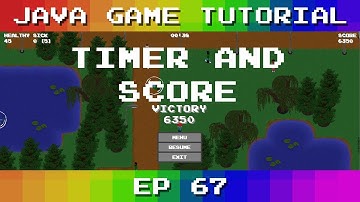 Java Game Tutorial: Ep 67 - Timer and Score