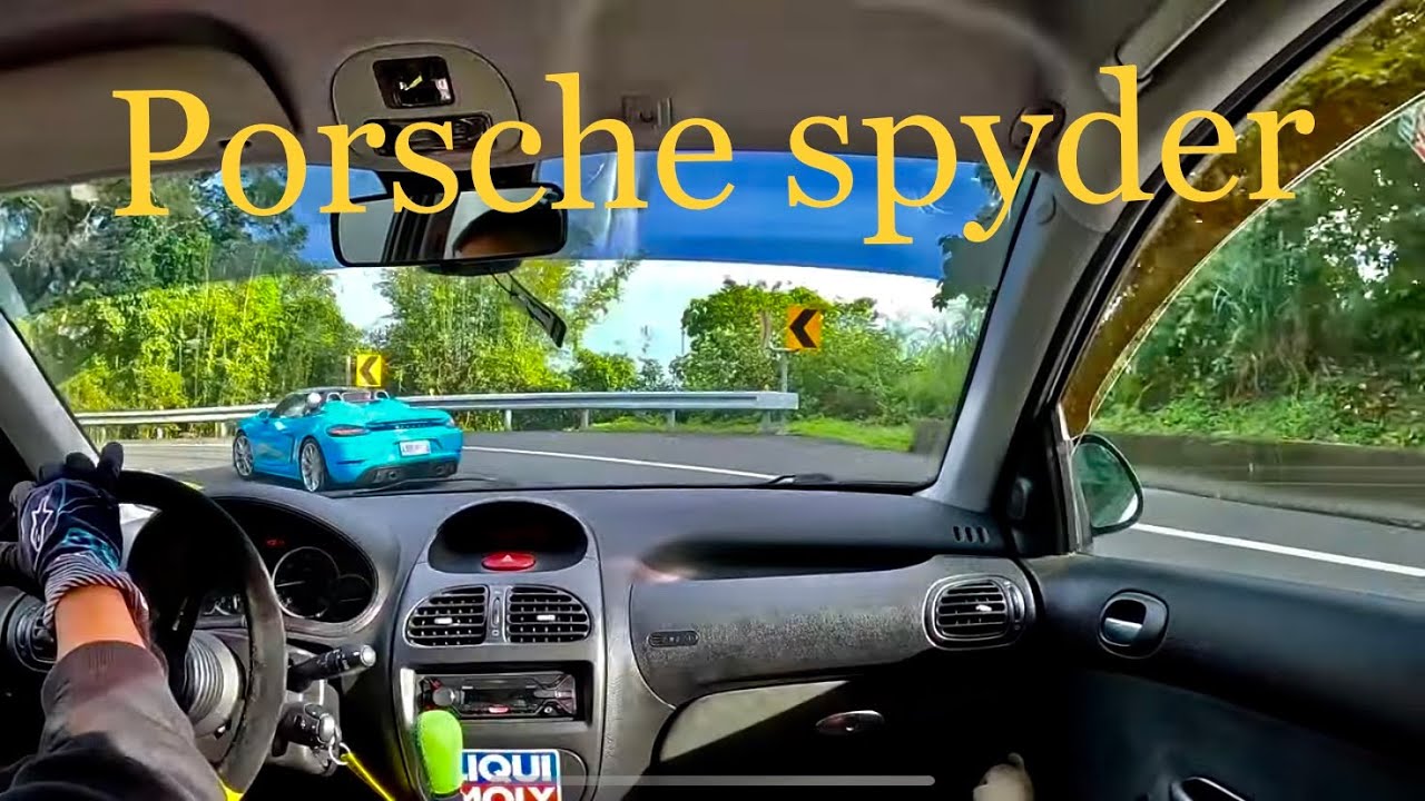 206 RC VS 718 Spyder -wet race