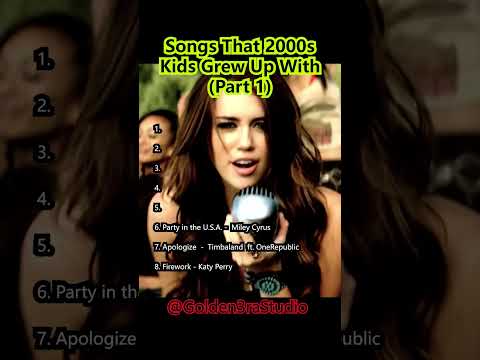 Songs That 2000s Kids Grew Up With (Part 1) | Golden Era Studio