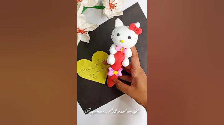 DIY Hello Kitty Pen | School Supplies | Kawaii Crafts #shorts #diy #hellokitty #schoolsupplies