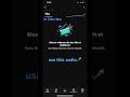 use this audio🎤