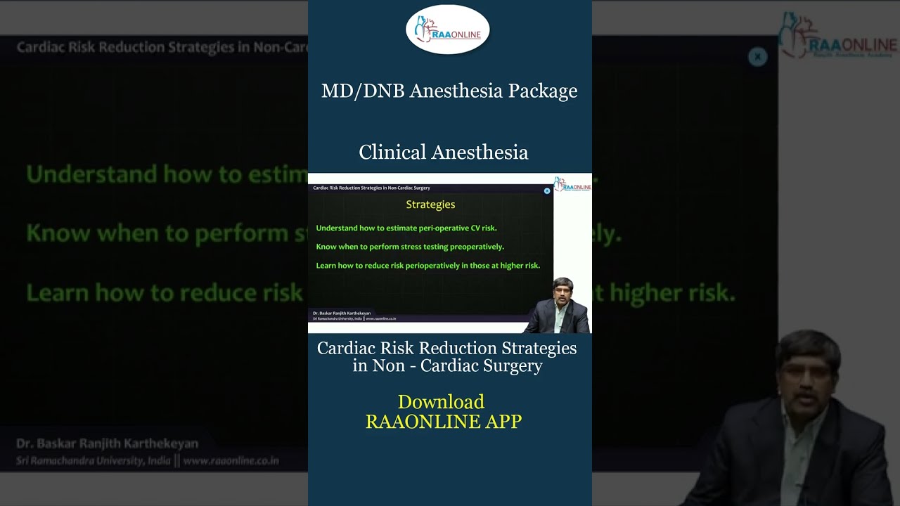 Cardiac Risk Reduction Strategies In Patients Coming For Non Surgery