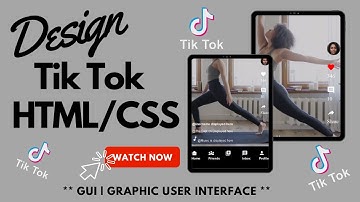 How To Design Tik Tok UI in HTML/CSS