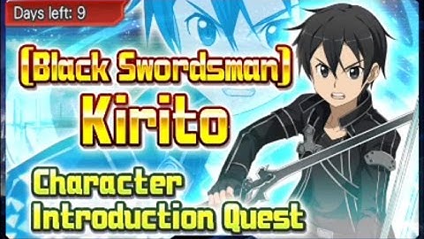 Sword Art Online Memory Defrag - Kirito Black Swordsman - Character Introduction Quest Event