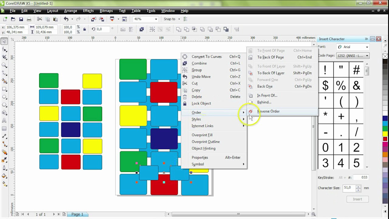Tutorial CorelDraw Dasar | Membuat Pattern - YouTube
