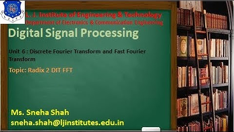 Session 29 Digital Signal Processing Sem 7 EC 10 October
