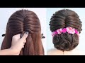 heirloom bun hairstyle for bridal | wedding hairstyle | trendy juda hairstyle | easy hairstyle