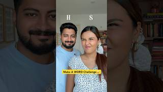 Make a WORD On The Spot🤪 #shorts #challenge #couple