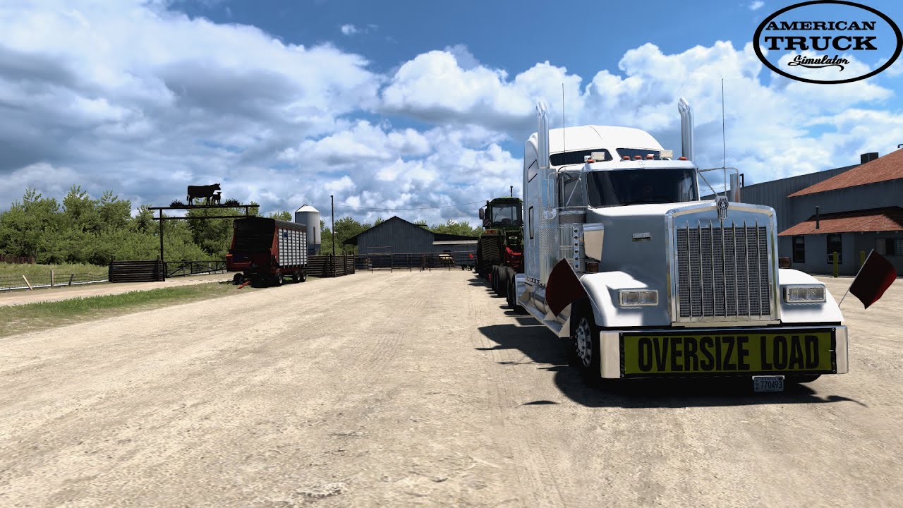 American Truck Simulator|Kentworth Truck Carries CrawlTractor to ...